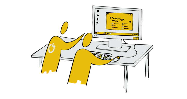 4ème étape: WeeeFund forme les utilisateurs à l'utilisation du matériel informatique: les ordinateurs, mais aussi à la configuration du réseau.
