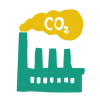 picto – usine Une tonne de CO2eq préservée équivaut à 1 aller-retour Paris-New York en avion