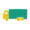 Pictogramme camion vert jaune